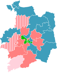 Répartition par groupe politique des conseillers départementaux d'Ille-et-Vilaine (au 22 juillet 2021).