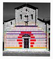 Anordnung der Fassade von Sant’Alessandro Maggiore, Lucca (12. Jh.)