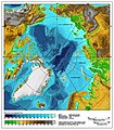 Image 78A bathymetric/topographic map of the Arctic Ocean and the surrounding lands. (from Arctic Ocean)