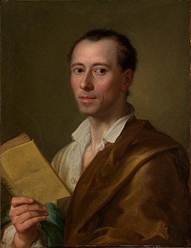 Іаган Вінкельман, партрэт працы Рафаэля Менгса, пасля 1755