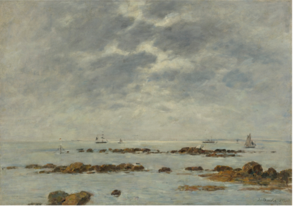 Marine à Saint-Vaast-la-Hougue, 1892 Collection privée, vente 2011.