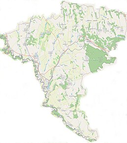 Harta raionului Ungheni cu localități