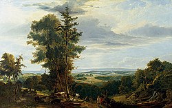 pintura de paisaje de la bahía de Pevensey
