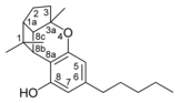 CBL tipi kannabinoidin kimyasal yapısı.