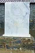 Plaque commémorative au col du Stelvio pour la Grande Guerre en 1915-1918 entre l'Italie et l'Autriche-Hongrie.