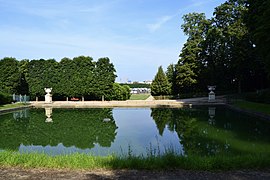 Le bassin du Grand Jet, vu depuis la hauteur.