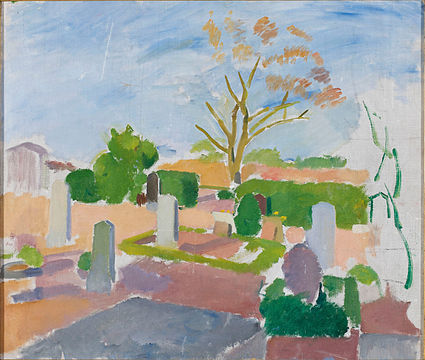 Kirkegård på Christiansø. 1913 Bornholms Kunstmuseum