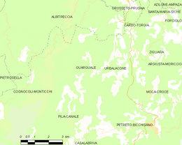 Guargualé - Localizazion