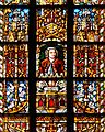 Retrato de Bach nun vitral da Igrexa de S. Tomás, Leipzig.
