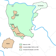 Karte der alten Gemeindegrenzen