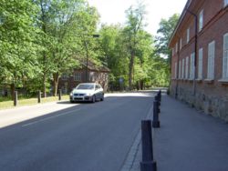 A view from the main street of Fiskars
