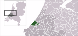 Lage von Den Haag/’s-Gravenhage in den Niederlanden