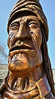 Sequoyah Memorial in front of the Cherokee Museum in North Carolina