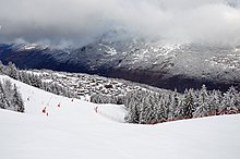 Vue du village du Praz.