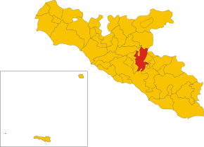 Poziția localității Aragona
