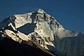 Cara norte de l'Everest dende Rongbuk ta o Tíbet.