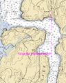 Doubling Point Range Lights on NOAA chart 13296.