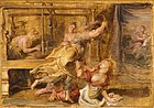 Peter Paul Rubens, Studie von Pallas und Arachne, 1636–1637