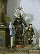 Sainte Julitte et Cyr d'après les images de l'église paroissiale de Villanueva de la Sierra (province de Cáceres).