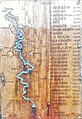 Liste et carte des écluses du Blavet (Panneau d'information touristique situé au niveau de l'écluse de Polvern).