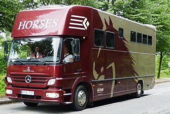 Horsebox built by Ketterer Horse Trucks (Germany) on a Mercedes Benz chassis