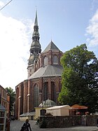 La chiesa di San Pietro a Riga, Lettonia