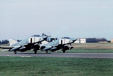 Die letzten RF-4Cs verlassen Zweibrücken am 12. April 1991