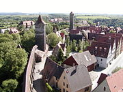 Obzidje mesta Rothenburg ob der Tauber, Nemčija