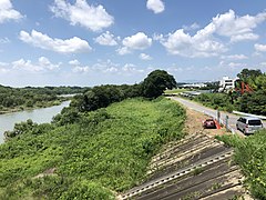 天神橋付近の矢作川河川敷