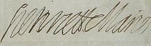 Signature de Henriette-Marie de France