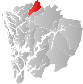 Poziția localității Modalen