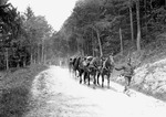 Südseite: «Die Pferde der Haubitzen Batterie sind nach dem Aufstieg erschöpft», zwischen 1914 und 1918