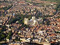 Aerial view of York city centre