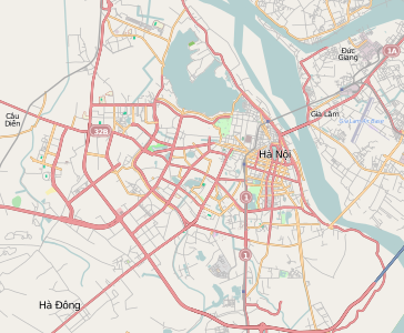 Street map of Hanoi 2011.