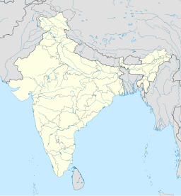 Delhis läge på karta över Indien.