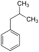 Struktur von Iso-Butylbenzol