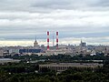 Moscow skyline as viewed from Sparrow Hills. Two of the seven sisters can be seen.