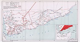 Protettorato di Aden محمية عدن - Localizzazione
