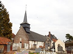 L'église de Bernapré et le cimetière