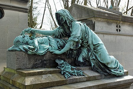 Grabmal der Madame Moris (1877), Paris, Cimetière du Père-Lachaise.