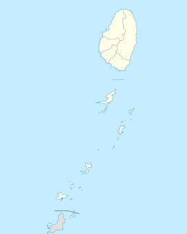 Poloha mesta v rámci Svätého Vincenta a Grenadín