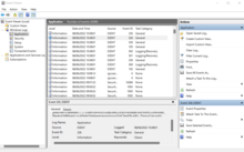 Berkas Log pada Sistem Operasi Windows 11 yang diakses menggunakan perangkat lunak Event Viewer