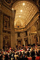 English: His body in St. Peter's dome before the funeral