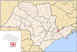 Localização de Piracaia em São Paulo