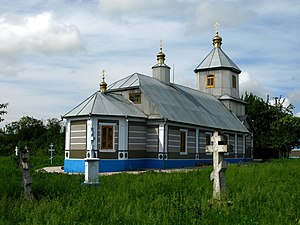 Sankt Nikolaus kyrka i Belousivka.