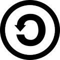 ShareAlike copyleft symbol.