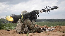 Пуск ракеты FGM-148 Javelin