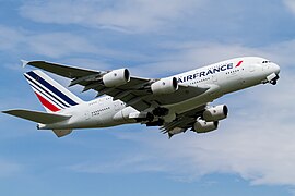 Ein Airbus A380 der Air France im Jahr 2012