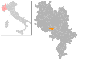 Poziția localității Antignano