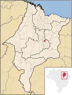 Localização de Dom Pedro no Maranhão